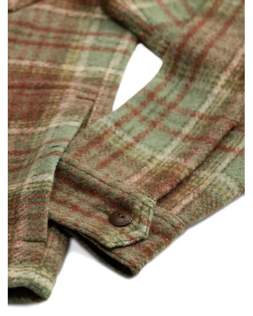 RRL Green Check-Patterned Cotton Shirt for men