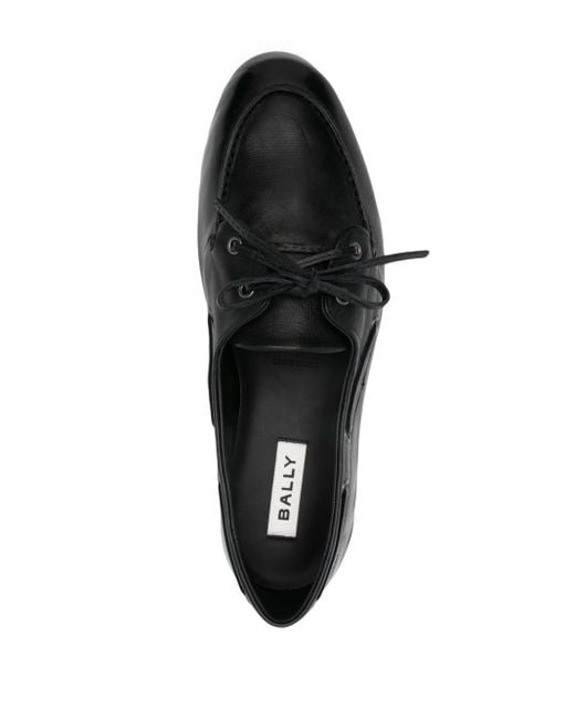 Bally Black Leather Loafer for men