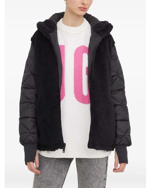 Ugg Black Hooded Pocket Coat