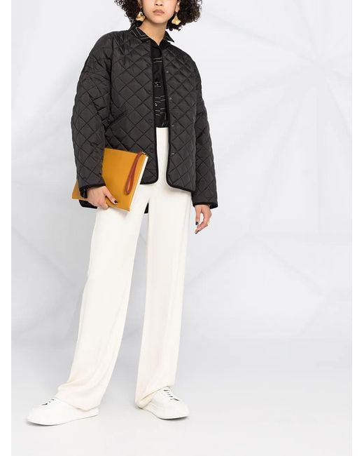 Totême Black Quilted Shell Jacket