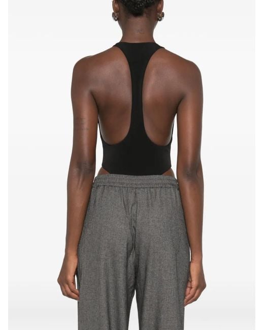 ANDAMANE Black Fonda Racerback Bodysuit