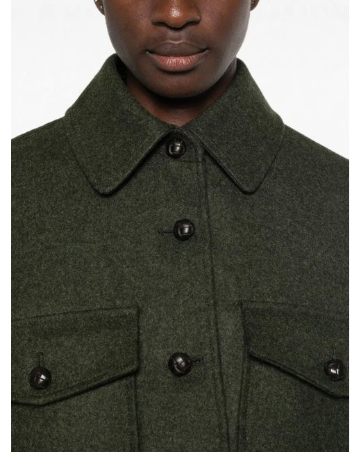 Schneiders Green Button-Fastening Single Breasted Coat