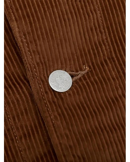 Needles Brown Embroidered-Logo Jacket for men