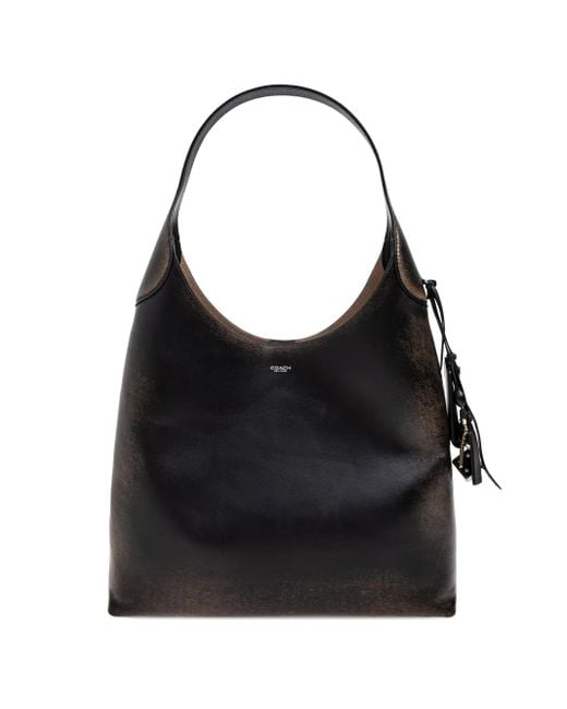 COACH Black Schultertasche Brooklyn