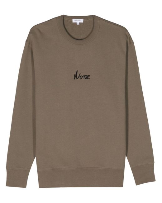 Norse Projects Green Arne Organic Cotton Sweatshirt for men