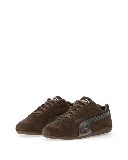 PUMA Brown Speedcat Lux Sneakers