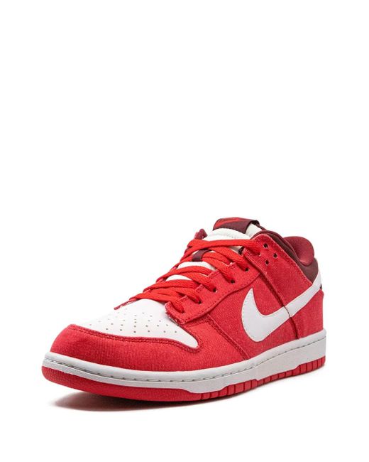 Nike Red Dunk Low "Hyper" Sneakers