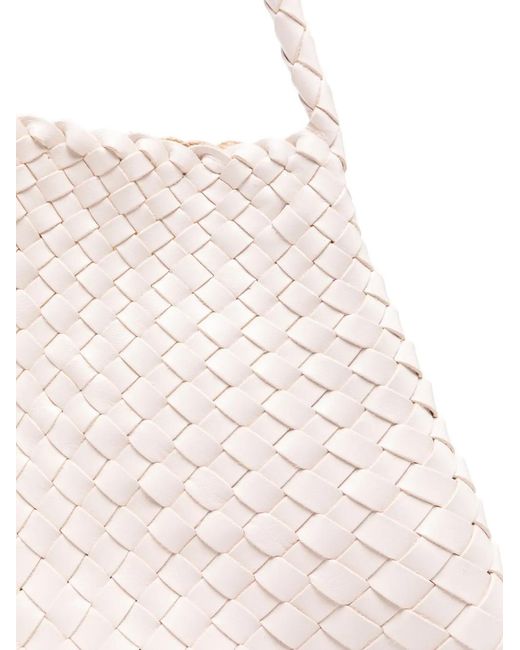 Dragon Diffusion White Braided Handle Tote Bag