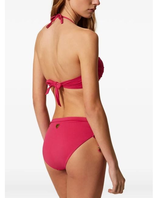 Twinset Pink Bas De Bikini À Lien De Resserrage