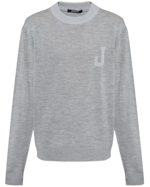メンズ Jacquemus ロゴ プルオーバー Gray