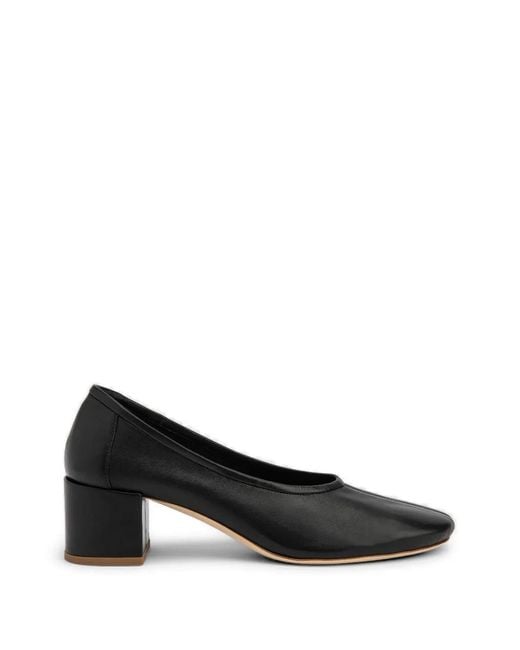 By Far Black Prudence Leather Pumps