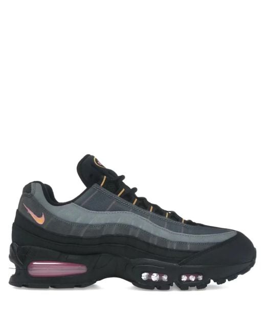 Nike Black Air Max 95 Lace-Up Sneakers for men