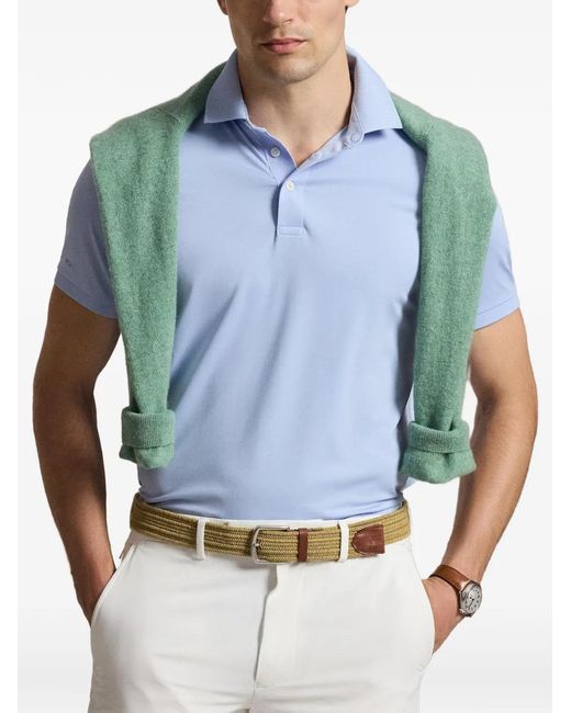 Ralph Lauren Blue Short-Sleeve Polo Shirt for men