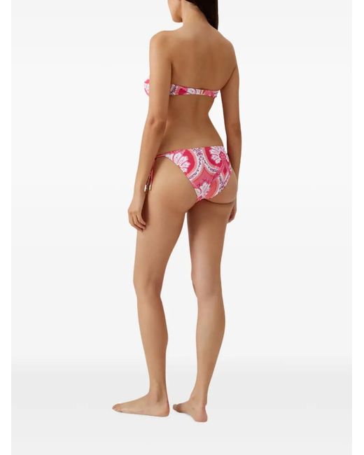 Melissa Odabash Pink Turin Paisley-Print Bikini Bottoms