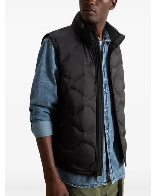 Chaleco Acolchado Woolrich de hombre de color Black