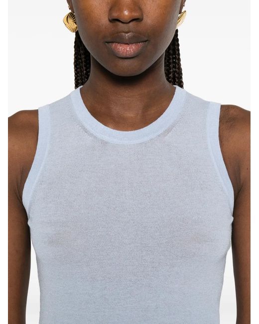 Dorothee Schumacher White Fine-Knit Top And Cardigan Set