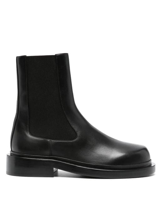 Jil Sander Black Leather Boots