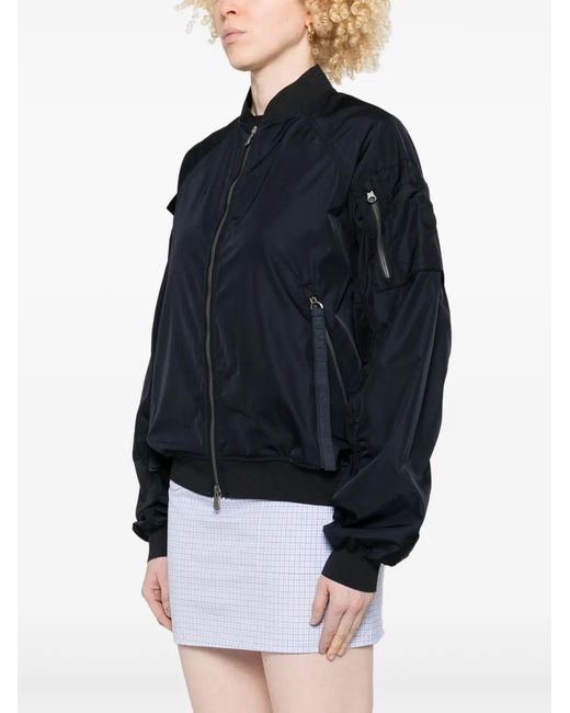 Save The Duck Blue Zip-Up Bomber Jacket