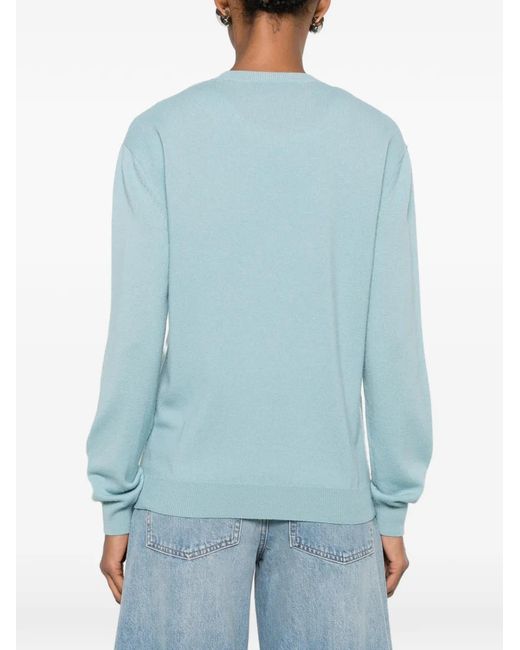 Pull À Patch Logo N°21 en coloris Blue