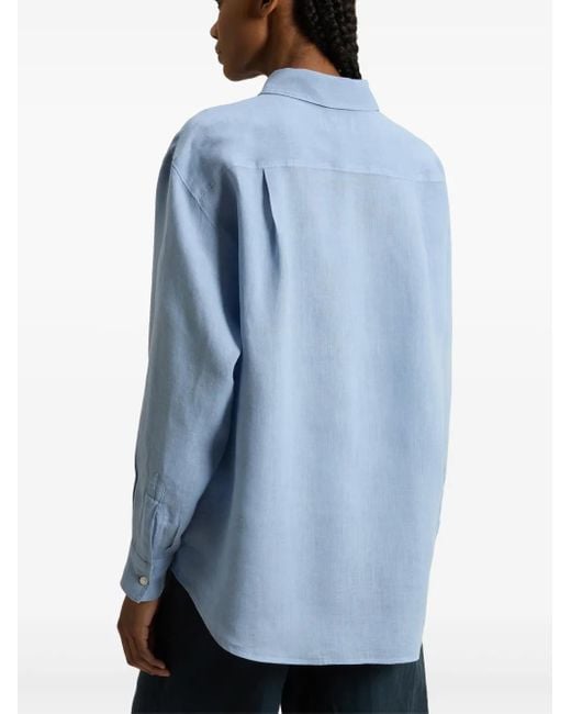 Woolrich Blue Linen Shirt
