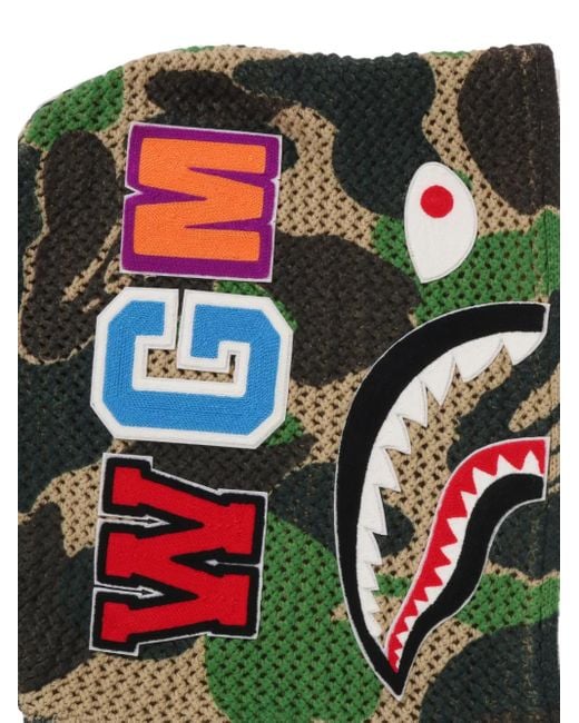 Sudadera con motivo militar y capucha A Bathing Ape de hombre de color Green