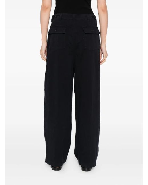 James Perse Blue Drawstring-Waist Trousers