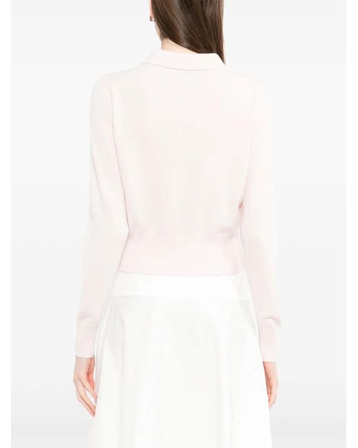 N.Peal Cashmere Pink Long-Sleeve Cashmere Cardigan