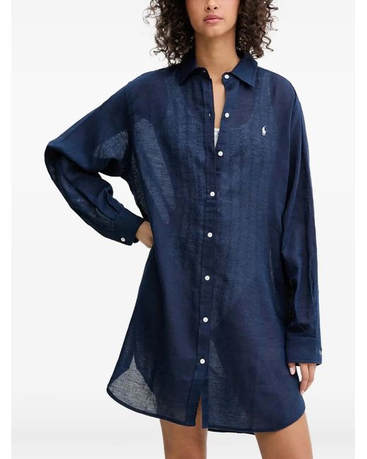 Polo Ralph Lauren Blue Polo Pony Beach Dress
