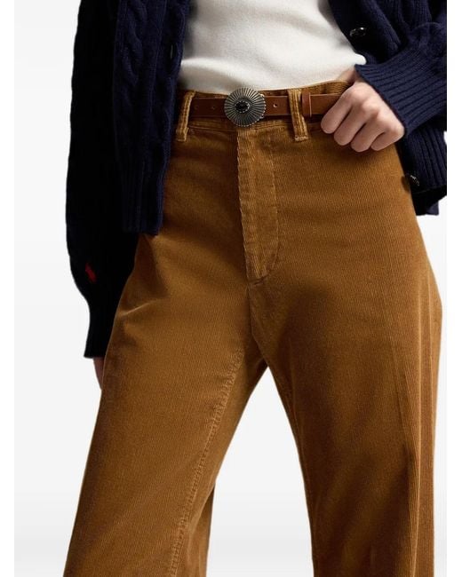 Polo Ralph Lauren Natural Corduroy Flared Trousers