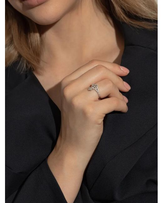 Vivienne Westwood White Calliope Orb Ring