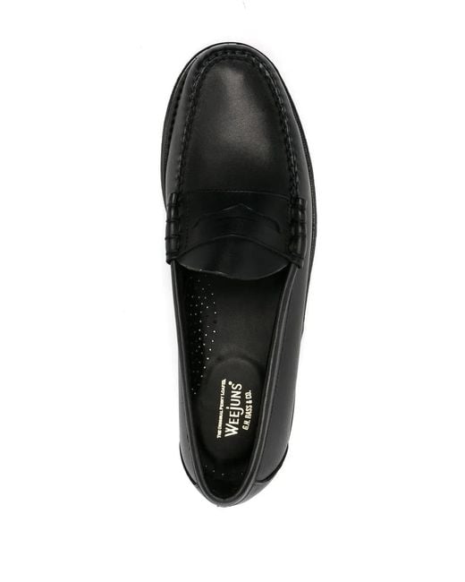 G.H.BASS Black Weejuns Larson Penny Loafers for men