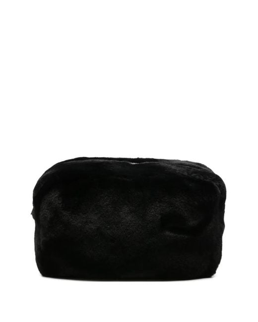 Apparis Black Jumbo Noor Zip-Up Clutch Bag