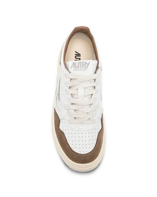 Autry White Medalist Sneakers