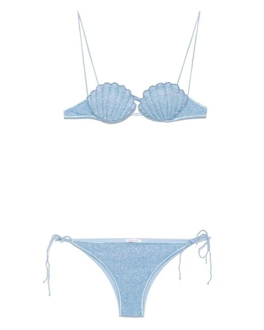 Oseree Blue Lumiere Shell Two Piece