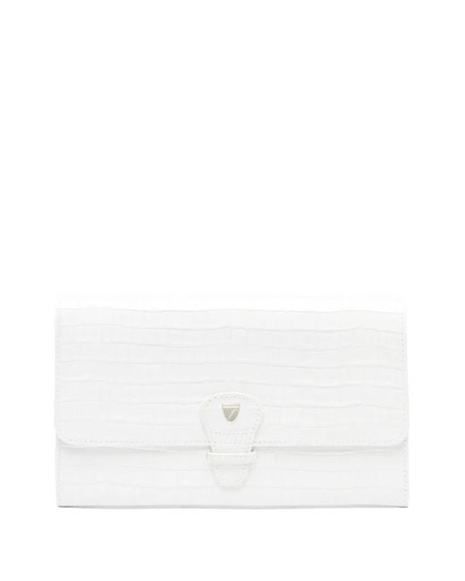 Aspinal White Leather Wallet for men