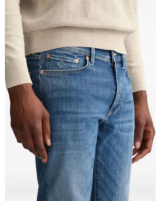 Gant Blue Logo Pocket Jeans for men