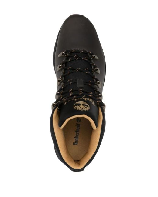 Timberland Black Leather Boots for men