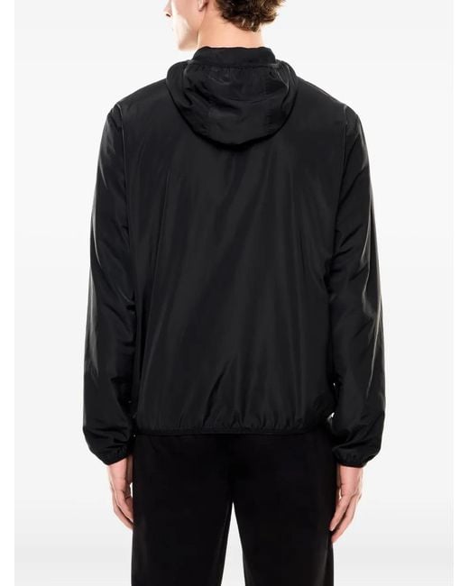 EA7 Black Core Identity Hooded Jacket for men
