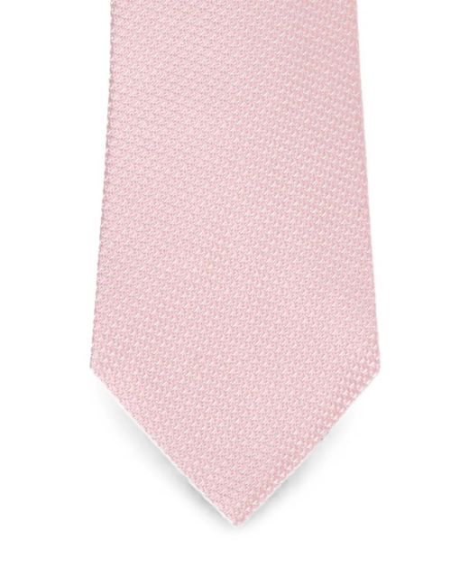 Tom Ford Pink Textured-Weave Tie for men
