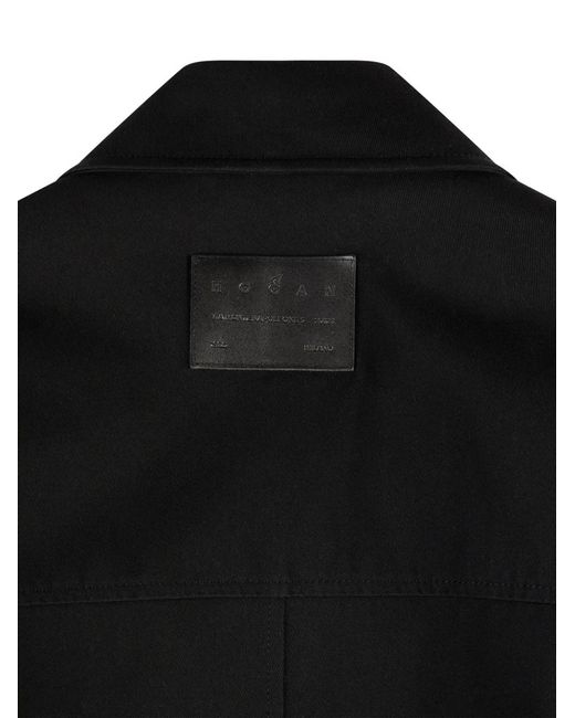 Hogan Black Drawstring Pocket Jacket