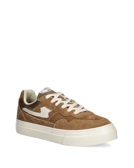 Stepney Workers Club Brown Pearl S-Strike Suede Panelled Trainers