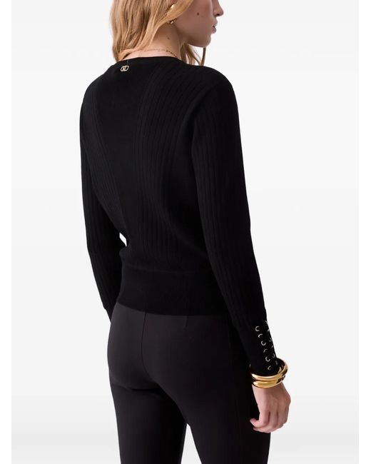 Liu Jo Blue Sweater With Laces