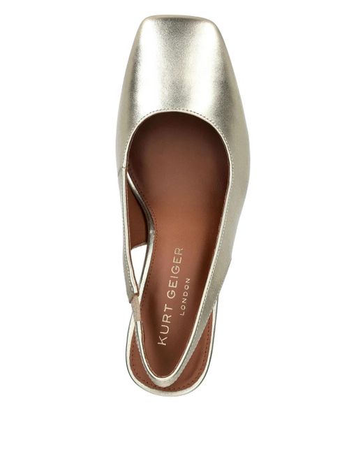 Kurt Geiger Metallic 85Mm Perspex Slingback Pumps