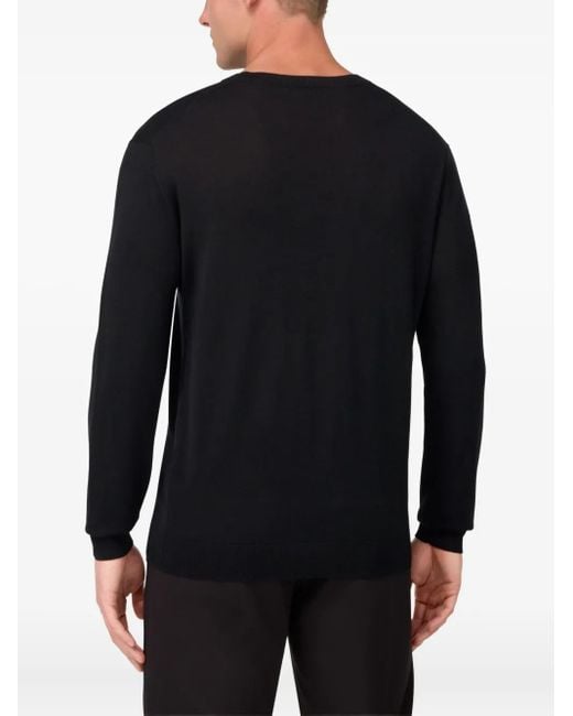 メンズ Boggi クルーネック セーター Black