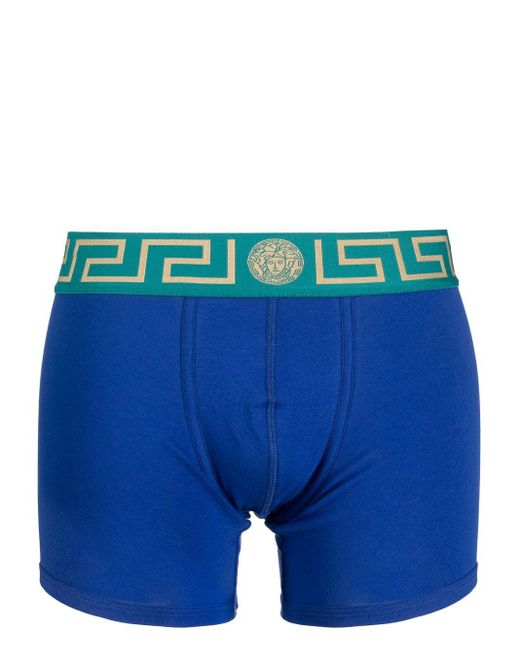 Versace Boxershorts Met Logoband in het Blauw voor heren | Lyst NL