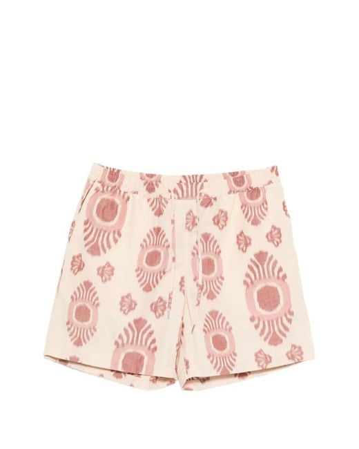A Kind Of Guise Pink Volta Patterned Drawstring Shorts for men