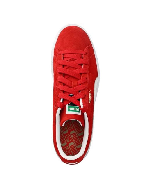 PUMA Red Suede Classic Sneakers