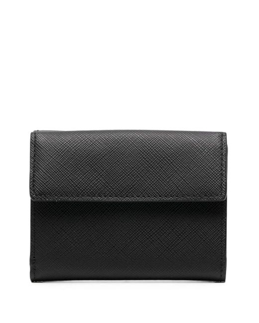 Agnes B. Black Leather Wallet for men