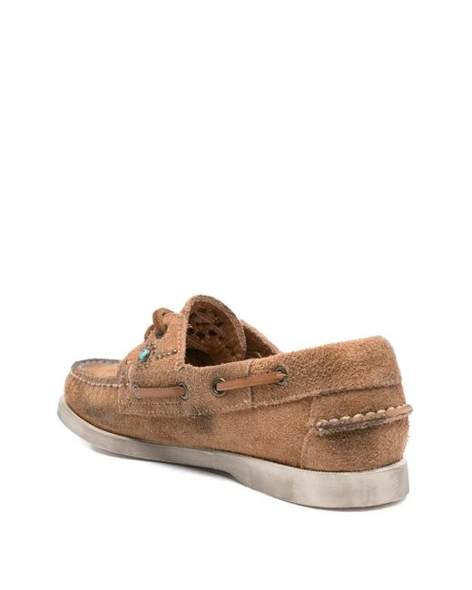 Sebago Brown Suede Loafers