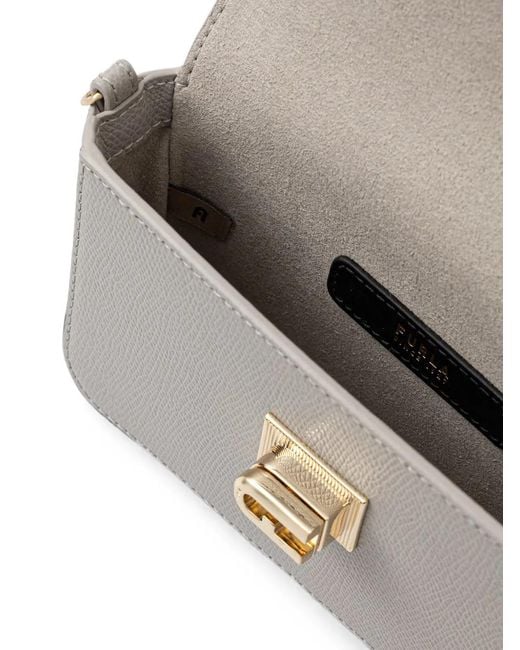 Furla Gray Mini 1927 Crossbody Bag